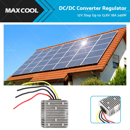 {{ DC or DC Power Supply Converter Regulator 12V Step Up to 13.8V 18A 248W Waterproof }} - Buy Car Parts Online at {{ Kaka Auto Parts }}.