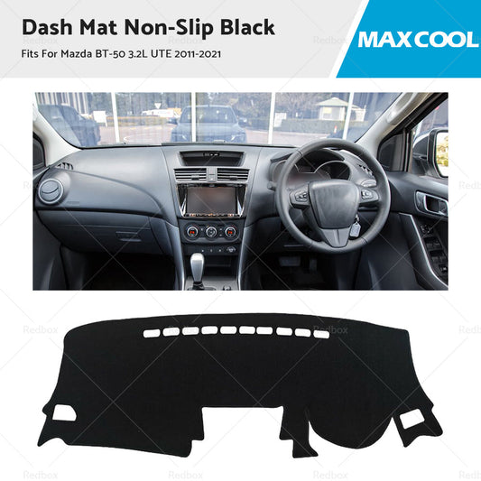 {{ Non-Slip Dash Mat For Mazda BT-50 3. 2L UTE 2011-2021 Dashboard Cover Black }} - Buy Car Parts Online at {{ Kaka Auto Parts }}.