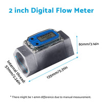 {{ 1/1.5/2 inch Turbine Digital Diesel Water Fuel Flow Meter Oval Gear Flow Gauge }} - Buy Car Parts Online at {{ Kaka Auto Parts }}.