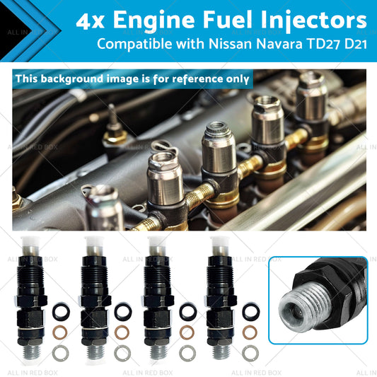 {{ 4x Engine Fuel Injectors Suitable for Nissan Navara TD27 D21 2. 7L 16600-43G23 }} - Buy Car Parts Online at {{ Kaka Auto Parts }}.