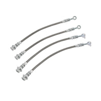 Front & Rear Braided Brake Line Hose Set Suitable For Nissan Patrol GQ Y60 1988¡§C1997 / Ford Maverick DA 1988¡§C1994