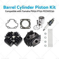{{ Rebuild Head Bore Barrel Cylinder Piston Kit Suitable for Yamaha PW50 PEEWEE50 }} - Buy Car Parts Online at {{ Kaka Auto Parts }}.