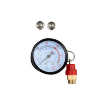 Air Compressor Pressure Switch Manifold Regulator With Safety Valve Suitable For 175PSI ¡§C 4-Port