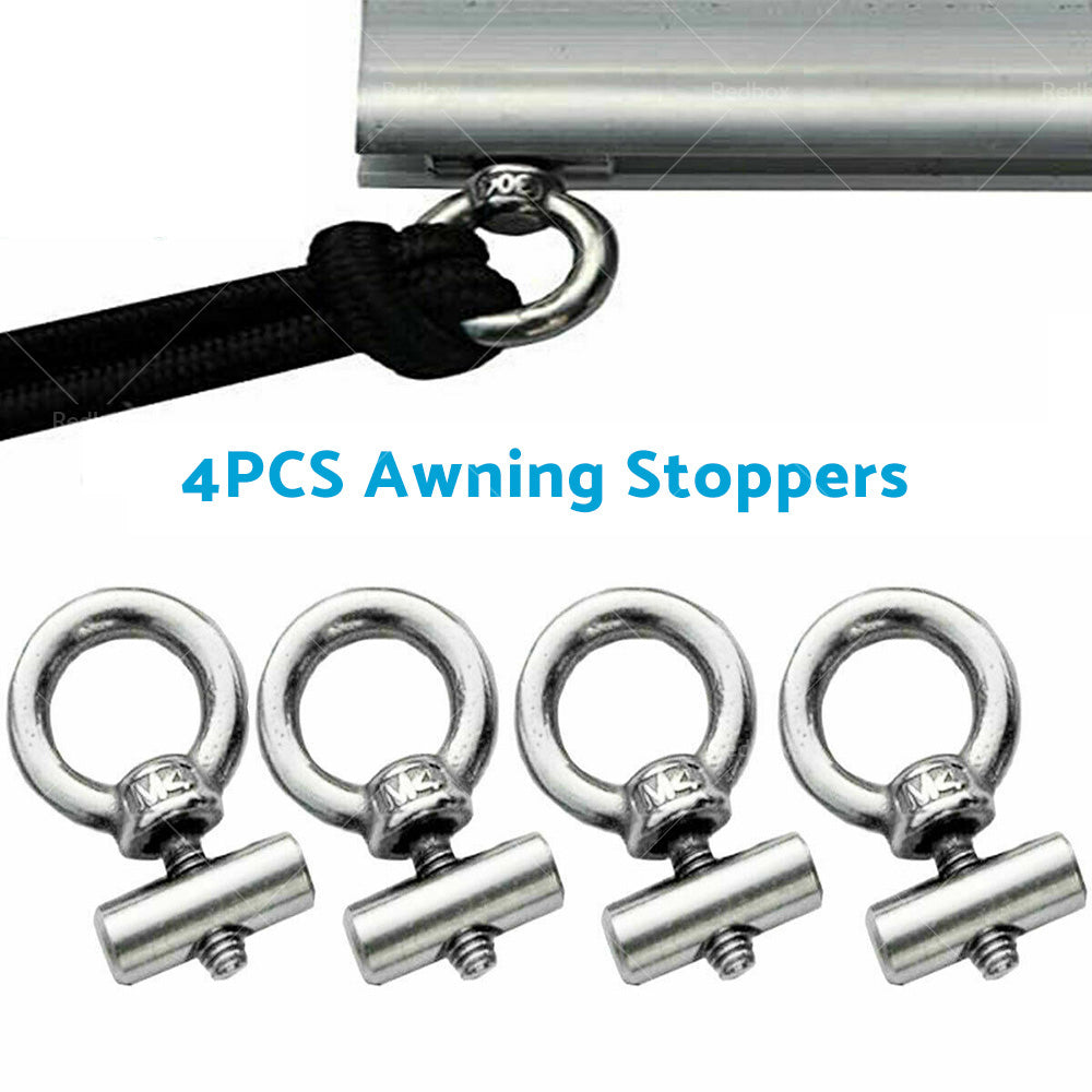 {{ 4 PCS Awning Rail Stoppers Rail Track Screws for Boat RV Caravan Stainless Steel }} - Buy Car Parts Online at {{ Kaka Auto Parts }}.