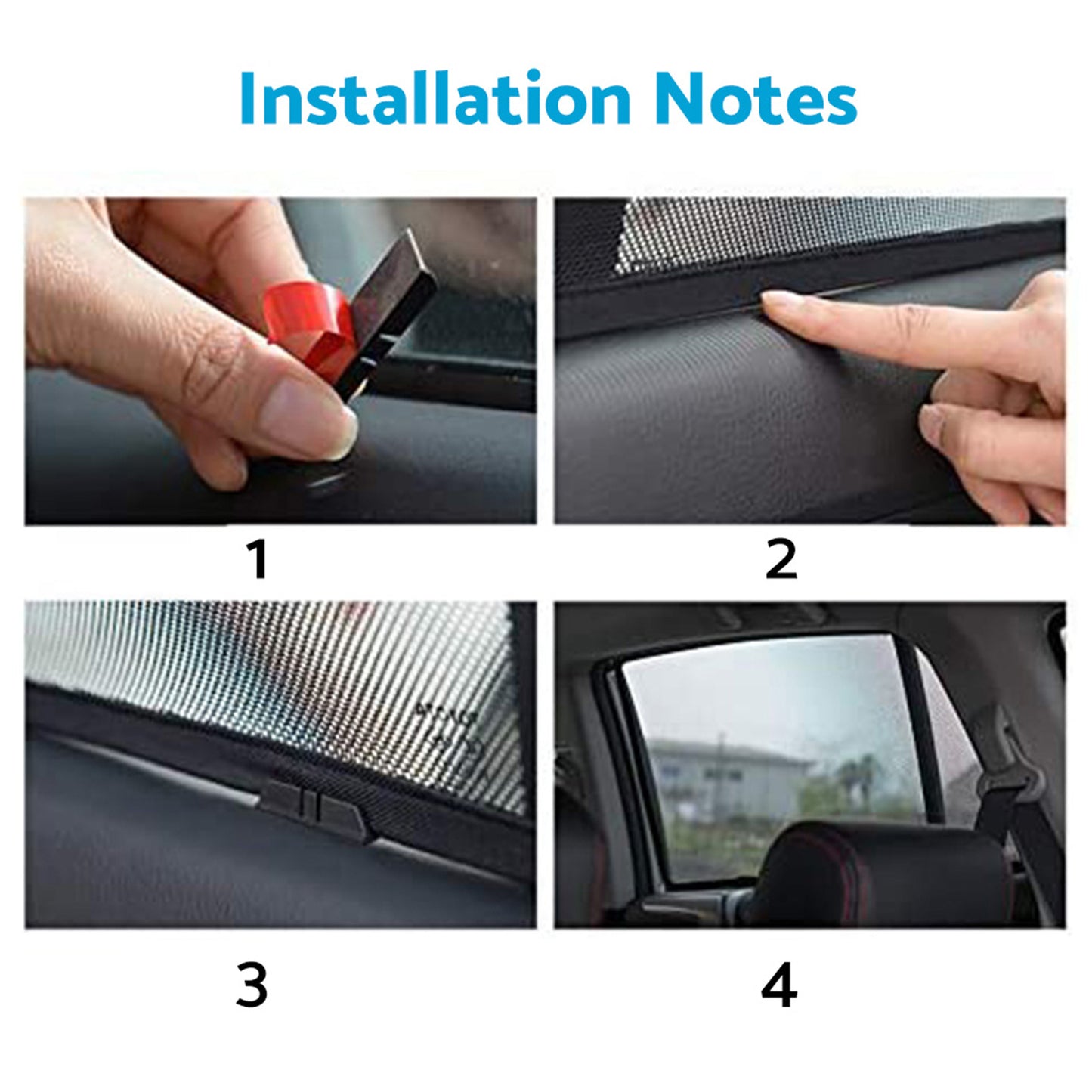 Front Rear Port Window Magnetic Mesh Sun Shade Suitable For Jeep Grand Cherokee