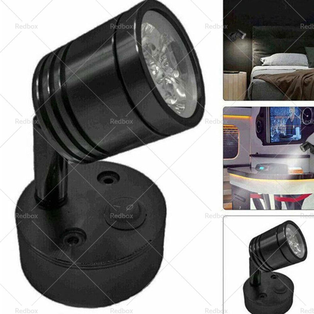 {{ 2 Pack 12V LED Interior Spot Reading Light Wall Lamp Switch For Caravan Camper }} - Buy Car Parts Online at {{ Kaka Auto Parts }}.