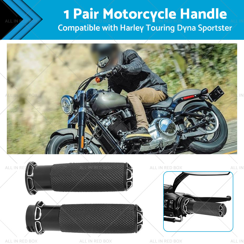 {{ 1inch Pair Black Hand Grip Handle Bar Suitable for Harley Touring Dyna Sportster }} - Buy Car Parts Online at {{ Kaka Auto Parts }}.