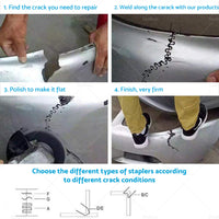 {{ 1000PCS Hot Staples Plastic Welding Wave Stapler For Car Bumper Repair Tool Kits }} - Buy Car Parts Online at {{ Kaka Auto Parts }}.