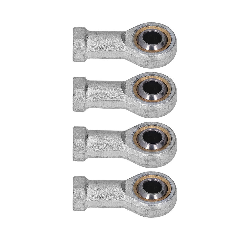 10x Zinc 6mm Female Spherical Plain Rose Joint Bearings Suitable For Left-Hand Threaded Applications
