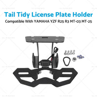 {{ Tail Tidy License Plate Holder Suitable For YAMAHA YZF R25 R3 MT-03 25 2014-2020 }} - Buy Car Parts Online at {{ Kaka Auto Parts }}.