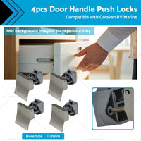 {{ 4PCS Square Shape Handle Push Locks Suitable for Caravan RV Marine Latch Knob }} - Buy Car Parts Online at {{ Kaka Auto Parts }}.