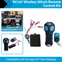 {{ DC12V Wireless Winch Remote Control Kit Suitable for Car Jeep ATV Warn Ramsey }} - Buy Car Parts Online at {{ Kaka Auto Parts }}.