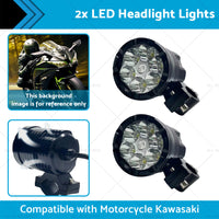 {{ 2x LED Headlight Lights Motorcycle Waterproof Driving Fog Spotlight Lamp }} - Buy Car Parts Online at {{ Kaka Auto Parts }}.