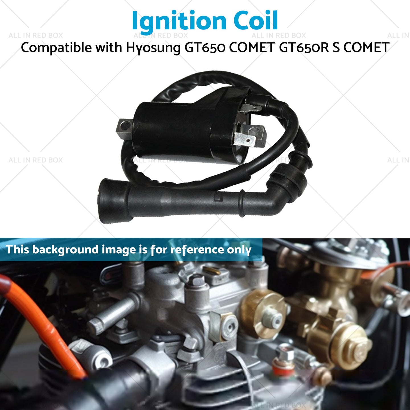 {{ 12V Single Lead Ignition Coil Suitable For Hyosung GT650 COMET   GT650R S COMET }} - Buy Car Parts Online at {{ Kaka Auto Parts }}.