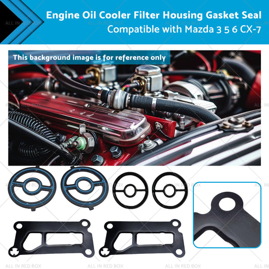 {{ Engine Oil Cooler Filter Housing Gasket Seal Suitable for 2007-2012 Mazda CX-7 }} - Buy Car Parts Online at {{ Kaka Auto Parts }}.
