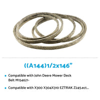 Deck Belt Suitable for 38inch Kioti Daedong Masport G3800 White Outdoor LT125