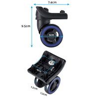 4x Luggage Wheels Replacement 360?? Silent Spinner Suitable For Travel Suitcase Trolley Case