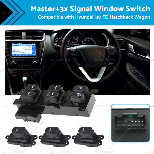 {{ Master3x Signal Window Switch Suitable For Hyundai I30 FD Hatchback Wagon 07-12 }} - Buy Car Parts Online at {{ Kaka Auto Parts }}.