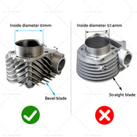 {{ 61mm Bore Cylinder Upgrade Kit Piston Gasket Suitable for GY6 172cc 180cc Motor }} - Buy Car Parts Online at {{ Kaka Auto Parts }}.