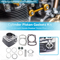 {{ Cylinder Piston Gaskets Kit 63. 5mm Suitable For Honda 250ml ATC200 XL200 250cc }} - Buy Car Parts Online at {{ Kaka Auto Parts }}.