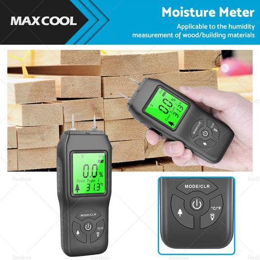 {{ 2-Pin Digital LCD Moisture Meter Damp Detector Wood Humidity CaravanTester Tool }} - Buy Car Parts Online at {{ Kaka Auto Parts }}.