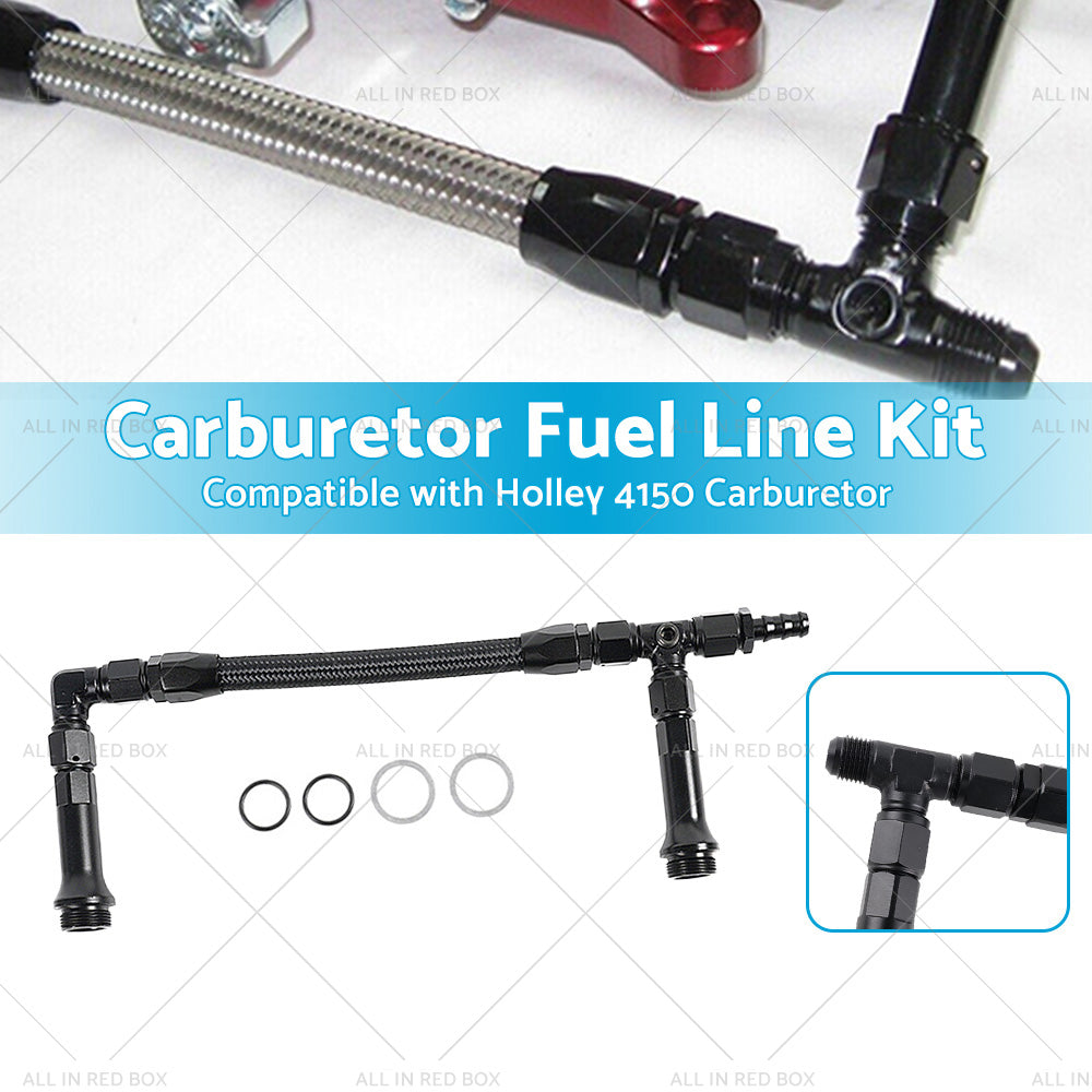 {{ Braided AN6 Dual Feed Carb Fuel Line Double Pump For 4150 Holley Carburetor }} - Buy Car Parts Online at {{ Kaka Auto Parts }}.