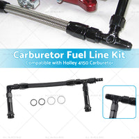 {{ Braided AN6 Dual Feed Carb Fuel Line Double Pump For 4150 Holley Carburetor }} - Buy Car Parts Online at {{ Kaka Auto Parts }}.