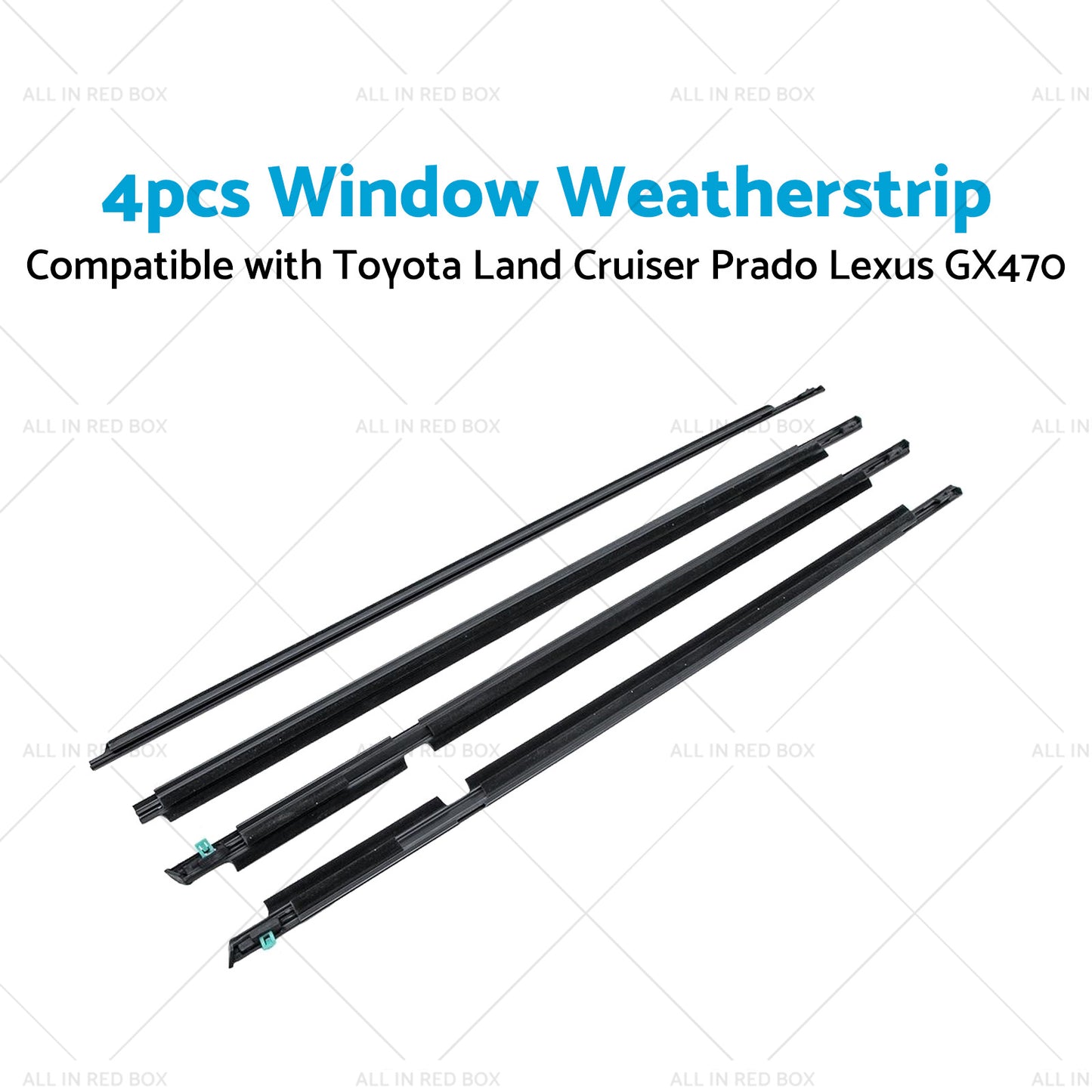{{ Suitable For Toyota LandCruiser 105 100 120 Weatherstrips Window Trim Seal Black }} - Buy Car Parts Online at {{ Kaka Auto Parts }}.