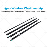 {{ Suitable For Toyota LandCruiser 105 100 120 Weatherstrips Window Trim Seal Black }} - Buy Car Parts Online at {{ Kaka Auto Parts }}.