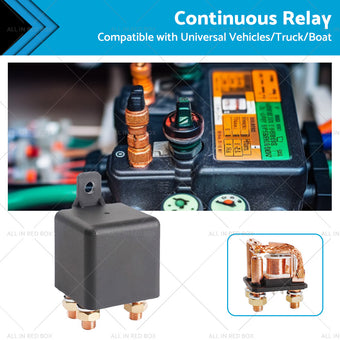 compare product 12V DC 250A Continuous Relay Heavy Duty 5 Pin Power Switch for Truck Boat Marine