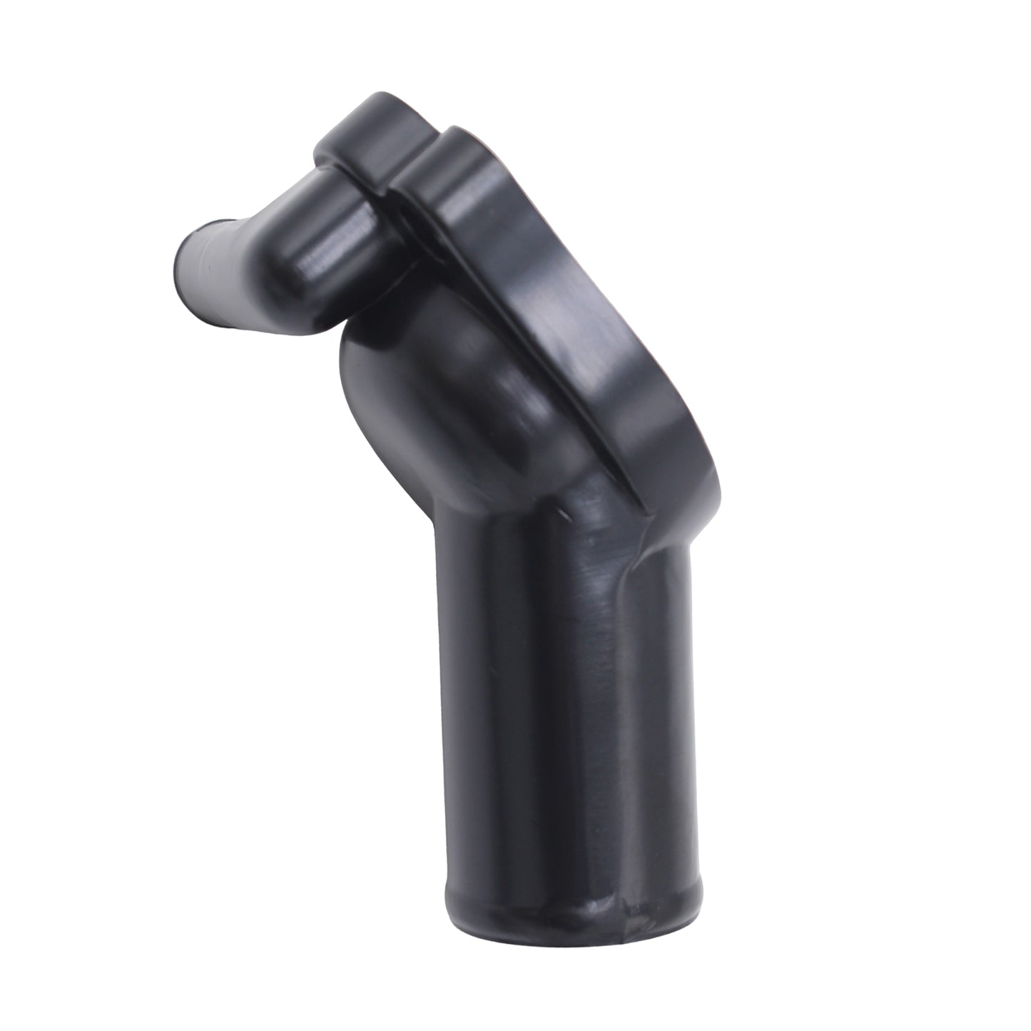 Single Outlet Aluminium Water Neck Black Suitable for Holden Commodore V8 Black