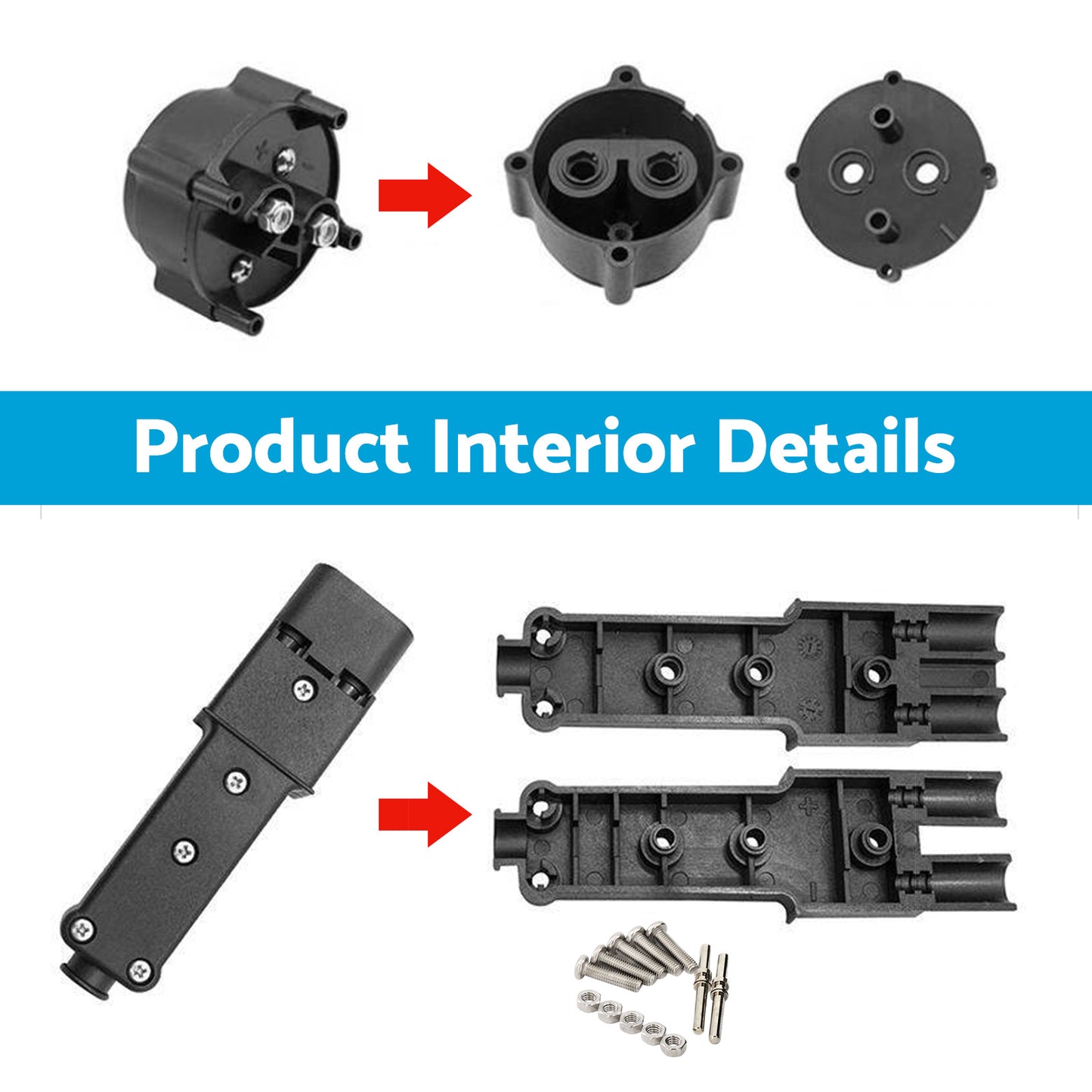48V Golf Cart Charger Handle Plug & Receptacle Suitable For Yamaha G19 / G22 JR1-H235A-00