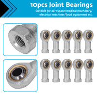 {{ 10PCS Zinc 6mm Female Spherical Plain Rose Joint Bearing Left Hand Threaded }} - Buy Car Parts Online at {{ Kaka Auto Parts }}.