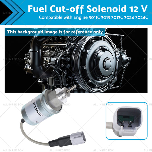 {{ Fuel Cut-off Solenoid 12 V Suitable for Engine 3024 3024C 3011C 3013 3013C }} - Buy Car Parts Online at {{ Kaka Auto Parts }}.