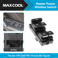 {{ 5G0959857C Master Power Window Control Switch for VW Golf MK7 Passat B8 Tiguan }} - Buy Car Parts Online at {{ Kaka Auto Parts }}.