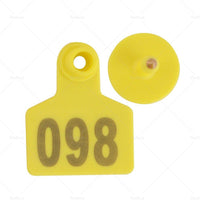 {{ 100x Small 5x4cm Livestock Ear Tags Plastic Numbered for Sheep, Cows, Pigs, Cattle }} - Buy Car Parts Online at {{ Kaka Auto Parts }}.