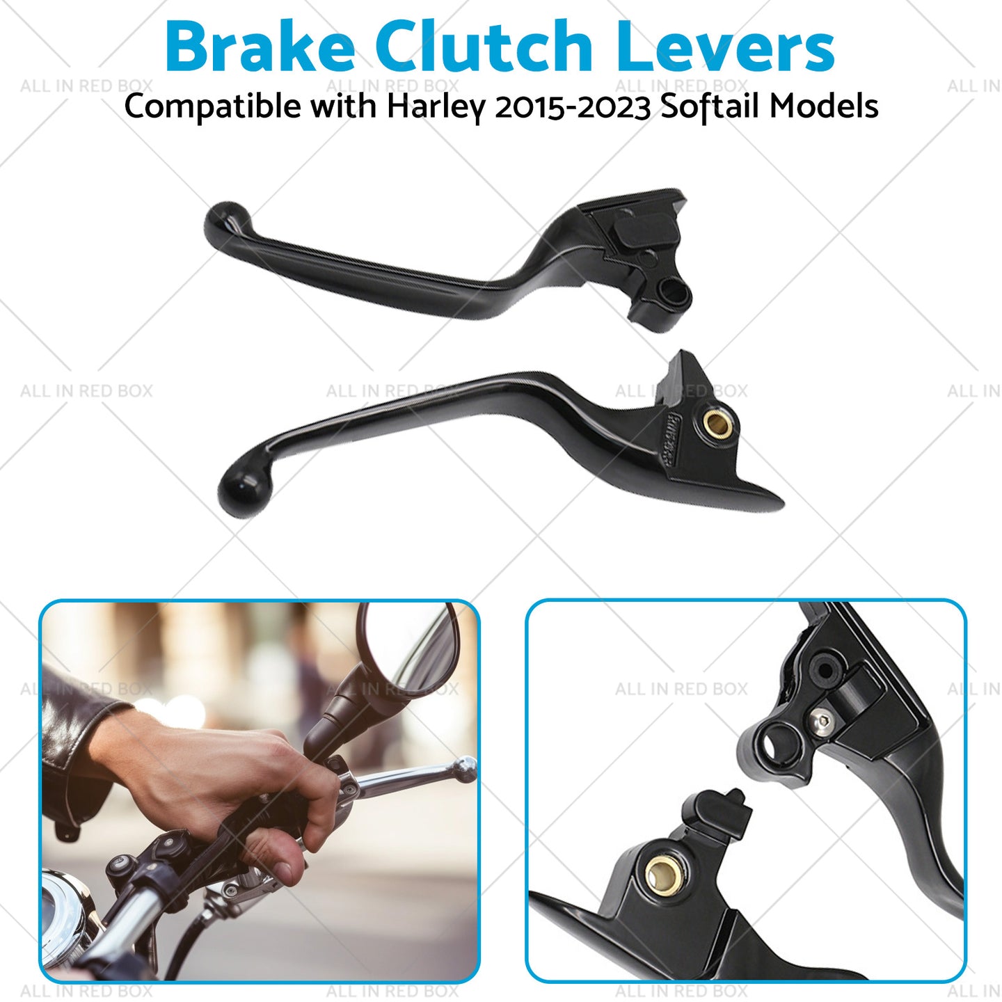 {{ 2x Brake Clutch Levers Suitable For Harley 2015-2023 Softail Slim Fat Boy }} - Buy Car Parts Online at {{ Kaka Auto Parts }}.