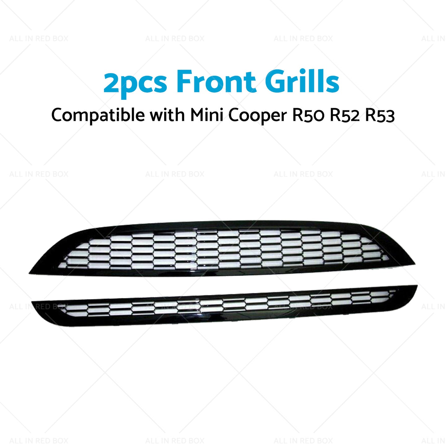 {{ 2PCS Honeycomb Mesh Front Grill Suitable for  Mini Cooper R50 R52 R53 2002-2006 }} - Buy Car Parts Online at {{ Kaka Auto Parts }}.