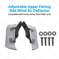 {{ Adjustable Upper Fairing Side Wind Air Deflector Suitable For Harley Road Glide }} - Buy Car Parts Online at {{ Kaka Auto Parts }}.