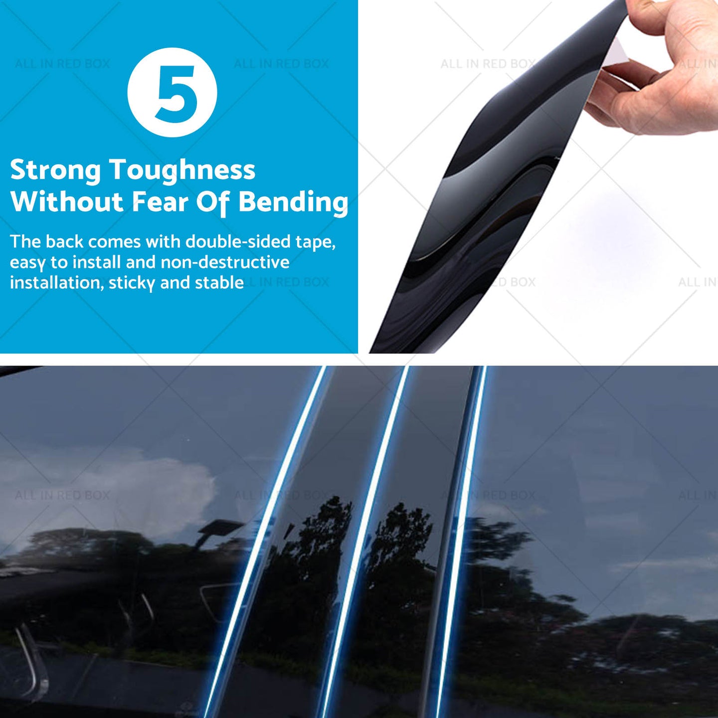 {{ 4x Black Pillar Post Cover Trims Suitablefor Dodge Ram Crew or Quad Cab 1500 09-18 }} - Buy Car Parts Online at {{ Kaka Auto Parts }}.