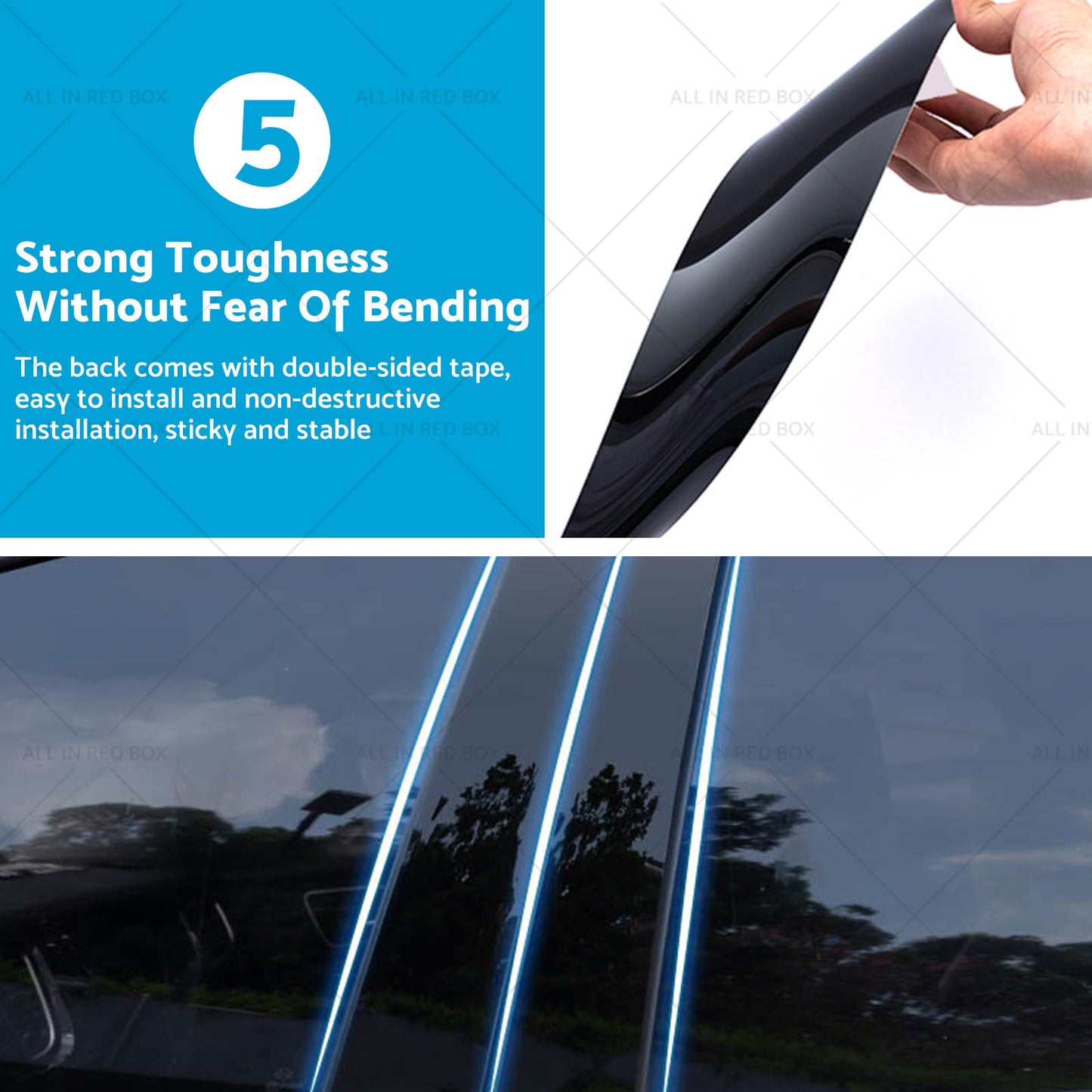 {{ 4x Black Pillar Post Cover Trims Suitablefor Dodge Ram Crew or Quad Cab 1500 09-18 }} - Buy Car Parts Online at {{ Kaka Auto Parts }}.