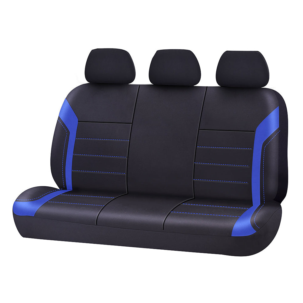 {{ Universal Rear Seat Covers 06/08H Neoprene Black Blue Suitable for Cars & Utes }} - Buy Car Parts Online at {{ Kaka Auto Parts }}.