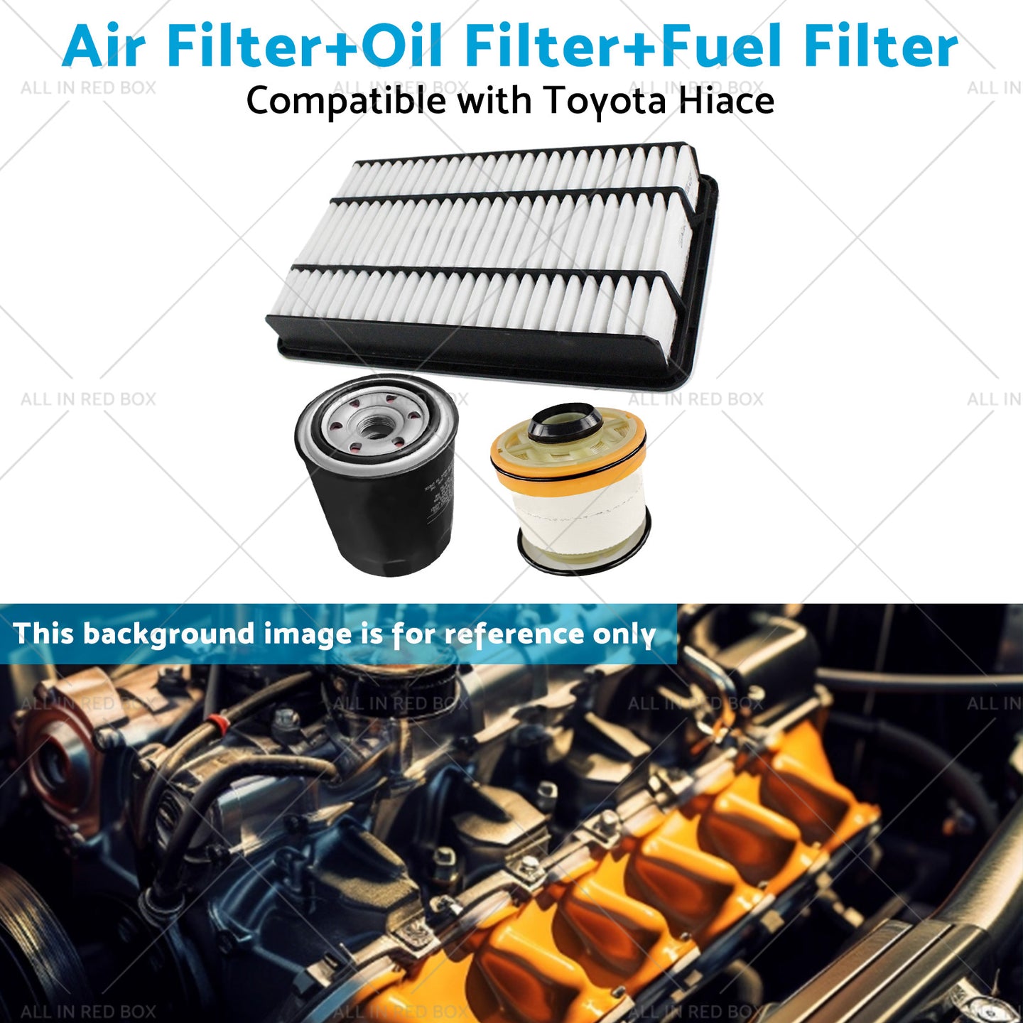 {{ AirOilFuel Filter Kit Suitable for Toyota Hiace 3. 0L Turbo Diesel 3pcs }} - Buy Car Parts Online at {{ Kaka Auto Parts }}.