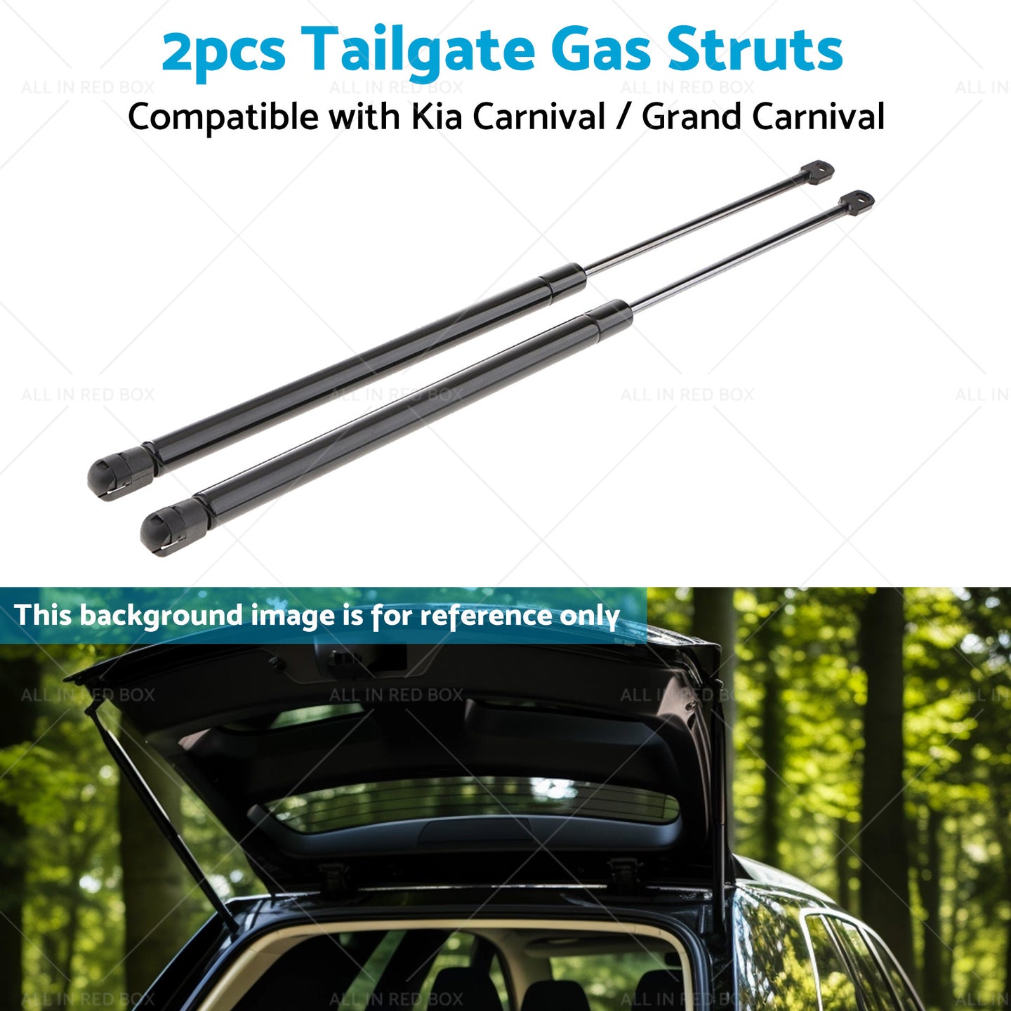 {{ 2PC Tailgate Gas Struts Suitable For Kia Carnival  and  Grand Carnival 06-14 6118 }} - Buy Car Parts Online at {{ Kaka Auto Parts }}.