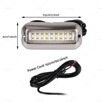 {{ 2x Blue 27LED Underwater Boat Marine Transom Light 316 Stainless Steel Pontoon }} - Buy Car Parts Online at {{ Kaka Auto Parts }}.