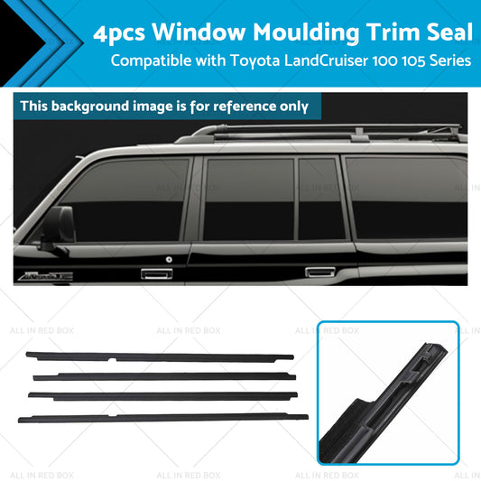 {{ Black Weatherstrips Suitable For Toyota LandCruiser 100 105 Series Side Door 4pc }} - Buy Car Parts Online at {{ Kaka Auto Parts }}.