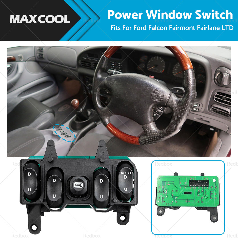 {{ Master Power Window Switch Fits For Ford Falcon Fairmont Fairlane EF EL NF NL }} - Buy Car Parts Online at {{ Kaka Auto Parts }}.