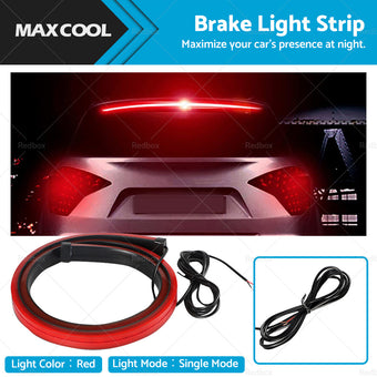 compare product 1M Red LED Car High Mount Third Brake Stop Rear Tail Light Bar Strip Universal