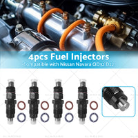 {{ 4PCS Desiel Fuel Injectors Suitable for Nissan Navara QD32 D22 3. 2L 1997-2001 }} - Buy Car Parts Online at {{ Kaka Auto Parts }}.