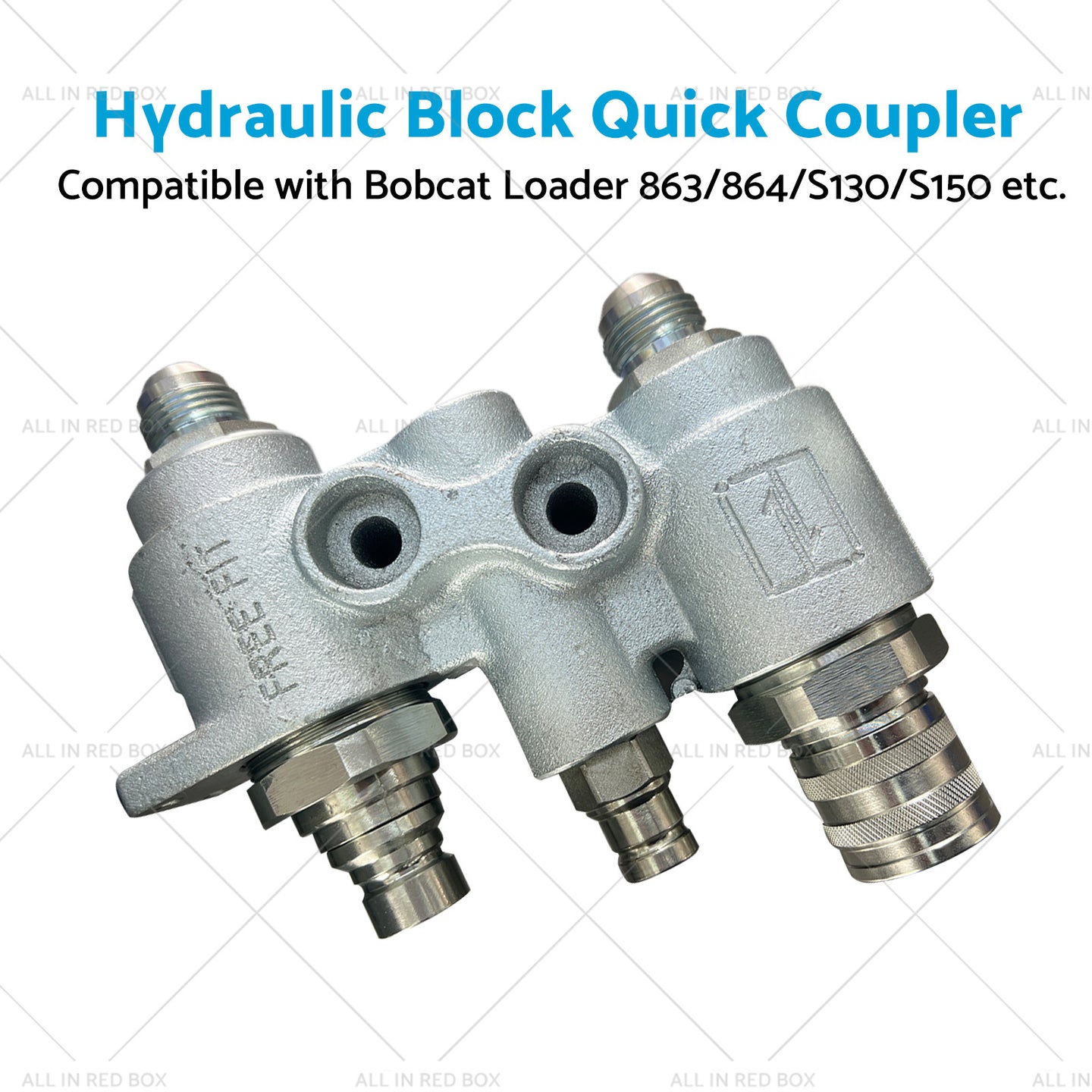 {{ For Bobcat Hydraulic Block Quick Coupler Flat Face FFH Auxillary Valve 6678076 }} - Buy Car Parts Online at {{ Kaka Auto Parts }}.